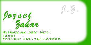 jozsef zakar business card